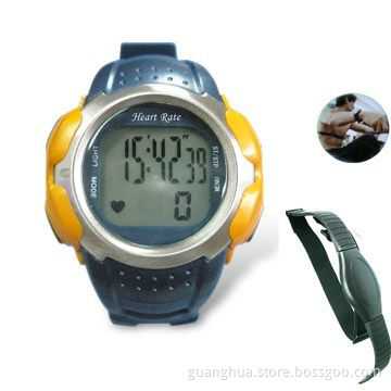Heart Rate Watch Monitors with Chest Belt, Support Time and Stopwatch Functions